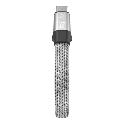 Dotfes A09T type-C Kabel, Stoff, aufrollbar, max 2.1A, 1m, grau