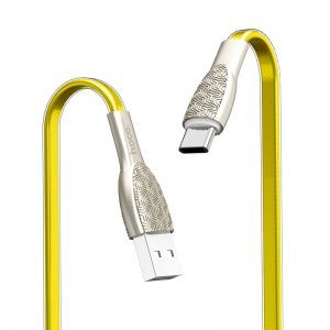 Hoco U52 type-C Kabel, Zink Legierung, PVC, 1,2m, 2,4A, gold