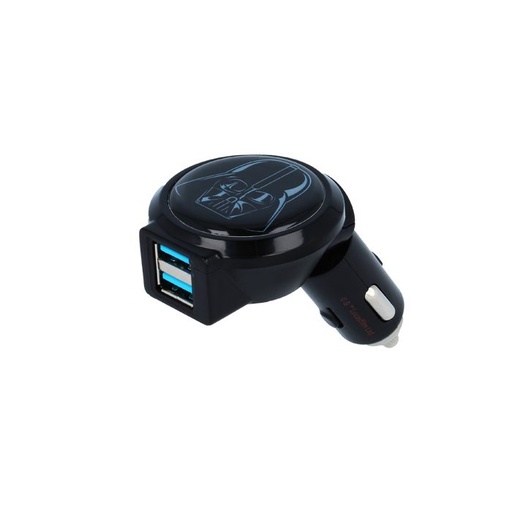 Star Wars VADER Auto- Ladegerät (2xUSB port), schwarz