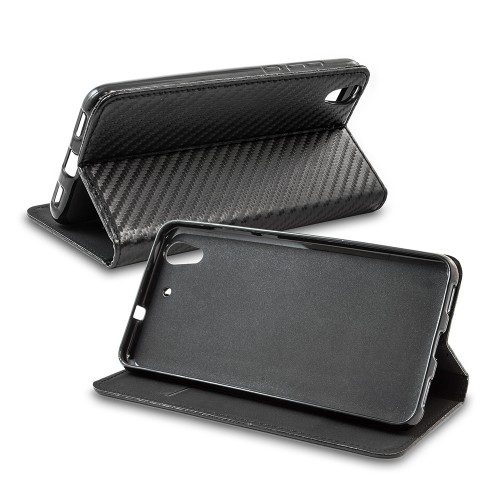 Apple iPhone 7 / iPhone 8 / iPhone SE 2020 / iPhone SE 2022 smart carbon magnetisch Klapphülle (Schwarz)