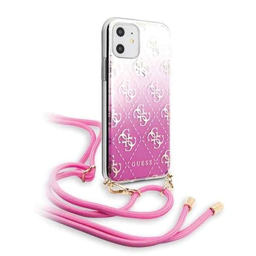Apple iPhone 11 Guess 4G Electroplated Gradient Hülle (Rosa) - GUHCN61WO4GPI