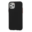 Apple iPhone 12 Pro solid szilikon hátlap tok (Fekete)