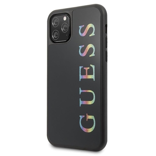 Apple iPhone 11 Pro GUESS iridescent Premium Backcover (Schwarz - GUHCN58LGMLBK)