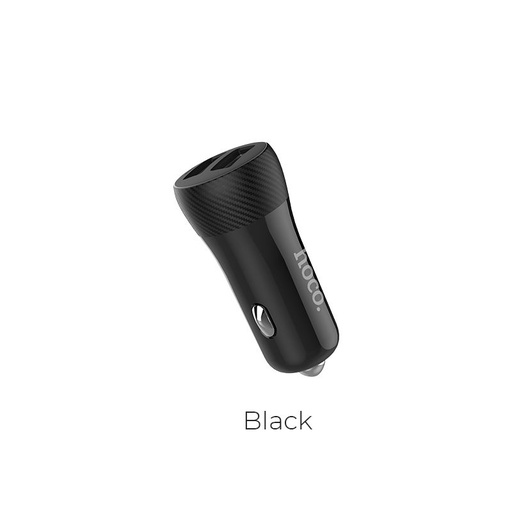 Hoco Z21 Auto- Ladegerät (2xUSB port), LED Statusanzeige, 5V 2,4A, schwarz