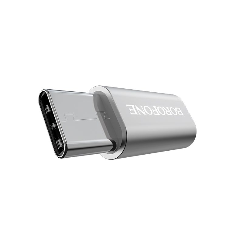 Borofone BV4 átalakító (type-C, MicroUSB), ezüst