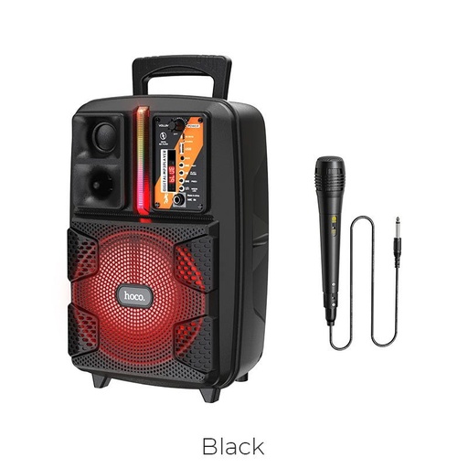 Hoco BS37 kabellos Lautsprecher, BT V5.0, BT, FM, USB, AUX, TWS playback, 1800mAh, schwarz