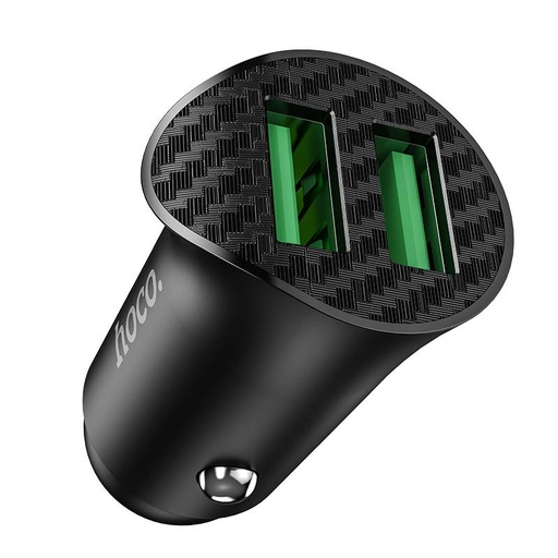 Hoco Z39 Auto- Schnellladegerät (2 USB port), QC 3.0, 18W, schwarz