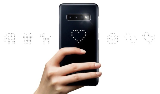 Samsung Galaxy S10 LED cover Original- Backcover, schwarz