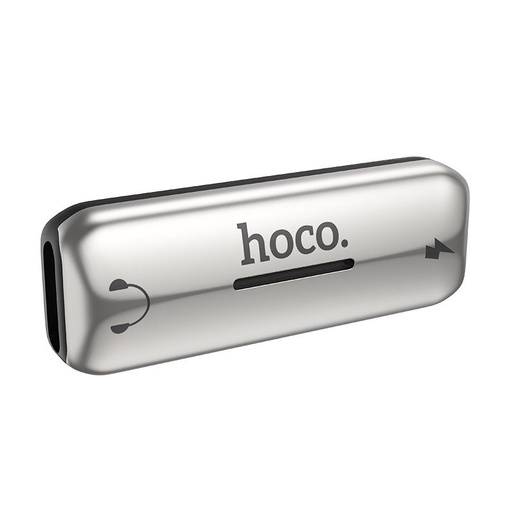 Hoco LS27 lightning Verteiler (lightning audio+lightning Ladegerät port), 2A, silber