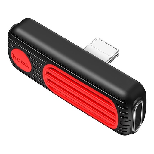 Hoco LS29 lightning Verteiler (lightning audio+lightning Ladegerät port), 2A, schwarz