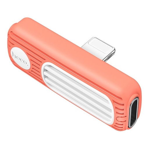 Hoco LS29 lightning Verteiler (lightning audio+lightning Ladegerät port), 2A, orange