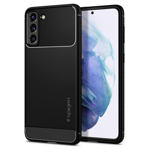 Samsung Galaxy S21 Plus Spigen Rugged armor stoßfest Hülle (Schwarz)