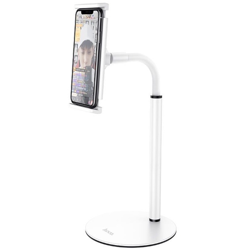 Hoco PH30 Tisch- Handy- und Tablet-Halterung Ständer, Metall, weiß
