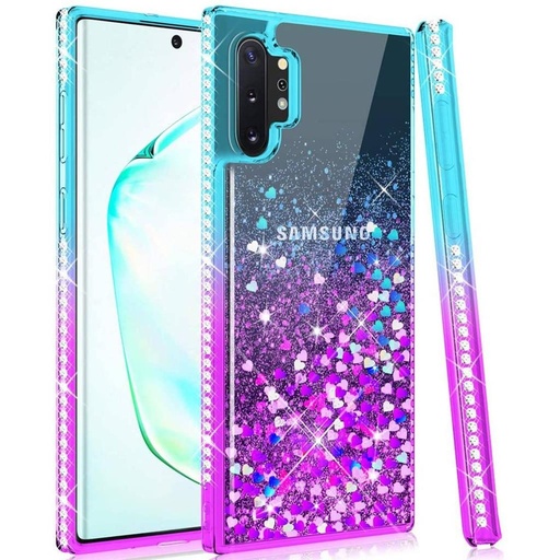 Apple iPhone 12/12 Pro diamond liquid Backcover (lila-blau)