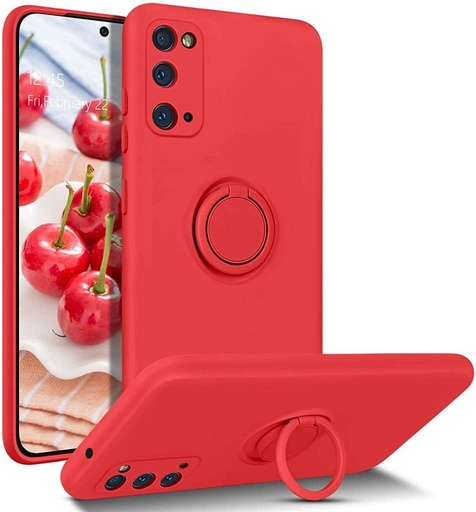 Samsung Galaxy A52 4G/A52 5G/A52s 5G silicone ring Backcover (Rot)