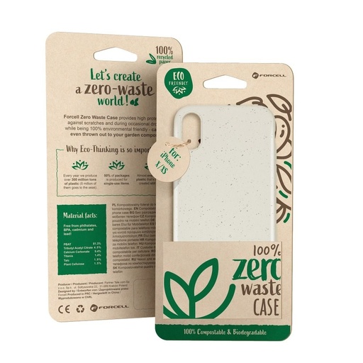 Apple iPhone 12/12 Pro Forcell BIO umweltfreundlich Backcover (Weiß)