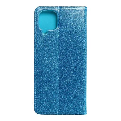 Samsung Galaxy A12 Forcell Shining Klapphülle, (Hellblau)