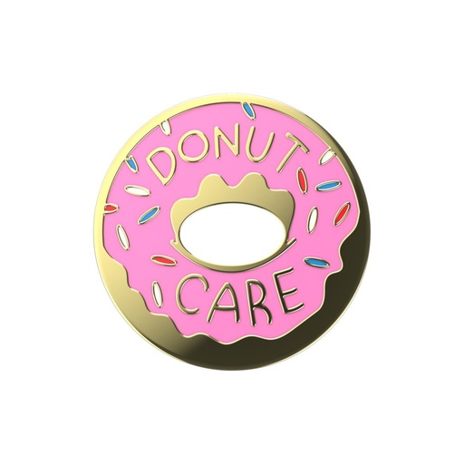 Enamel Donut pop socket, rosa