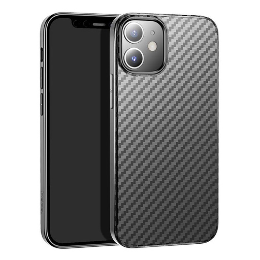 Apple iPhone 12/12 Pro Hoco delicate shadows Silikon Backcover (Schwarz)