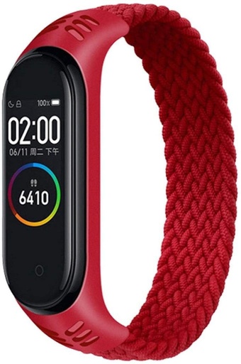 Xiaomi Mi Band 3/4/5/6 nylon Riemen, rot