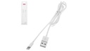 XO NB47 USB-C adatkábel (Fehér) – 2.4A