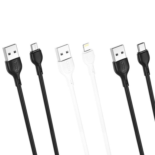 XO NB200 USB-C Datenkabel (Schwarz) – 1 m, 2.1A