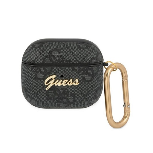 AirPods 3 Guess 4G Script PC/PU Hülle (Grau) - GUA34GSMK