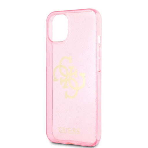 Apple iPhone 13 mini Guess TPU Big 4G Full Glitter Hülle (Rosa) – GUHCP13SPCUGL4GPI