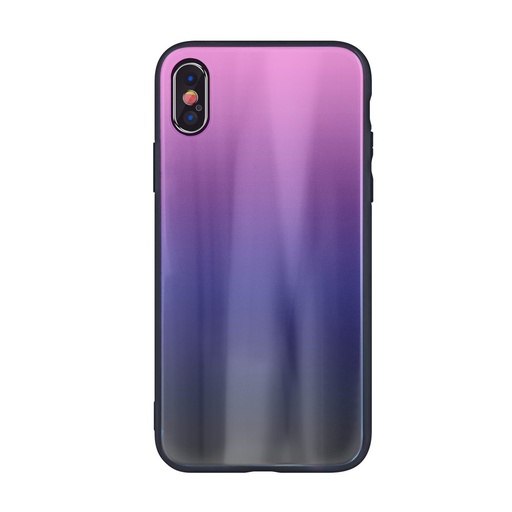 Apple iPhone 11 aurora glass Backcover (Rosa-schwarz)