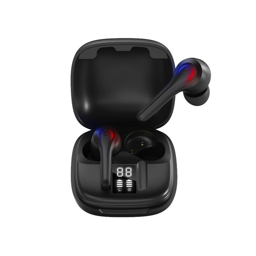 XO X8 kabellos headset, BT v5.0, Ladecase 300mAh, Kopfhörer 25mAh, bis zu 3 Stunden- Anruf/Musik , schwarz