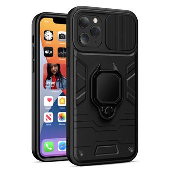 Samsung Galaxy A13 4G ring lens mit Kameraschutz Backcover (Schwarz)