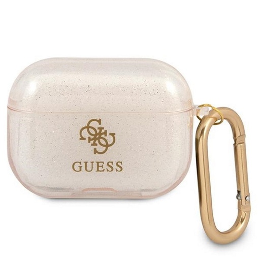 AirPods Pro Guess 4G TPU Glitter Hülle (Gold) - GUAPUCG4GD