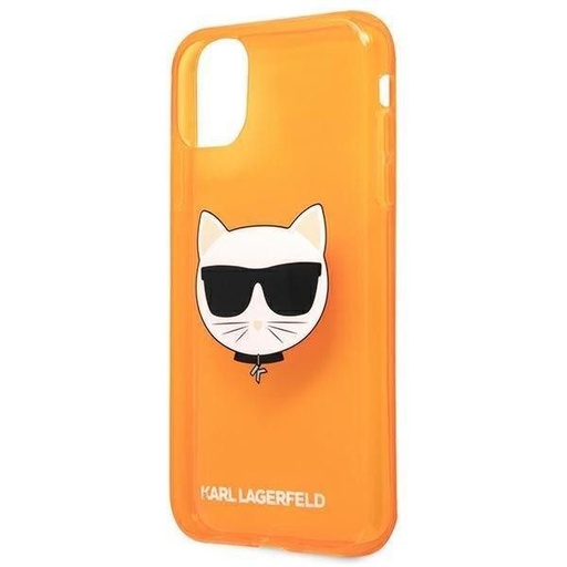 Apple iPhone 13 mini Karl Lagerfeld Choupette Head Hülle (Orange) – KLHCP13SCHTRO