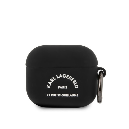 Apple AirPods 3 Karl Lagerfeld Rue St Guillaume Hülle (Schwarz) – KLACA3SILRSGBK