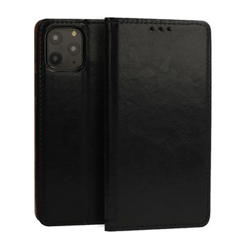 Apple iPhone 13 Pro Max original Leder Klapphülle (Schwarz)