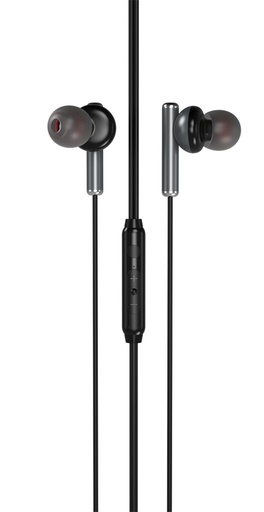 XO EP32 kabelgebunden Kopfhörer, mit Mikrofon, 3,5mm Jack mit Anschluss, schwarz