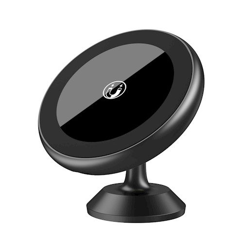 XO CX009 magnetisch Auto- Handyhalterung, fürs Armaturenbrett aufklebbar , kabellos mit Ladefunktion (max 15W), schwarz