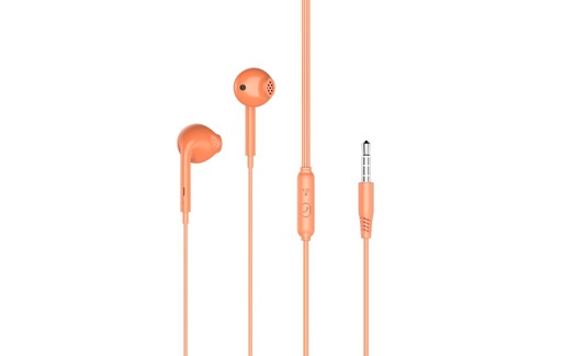 XO EP28 kabelgebunden Kopfhörer (Orangerot) – jack 3,5 mm mit Anschluss