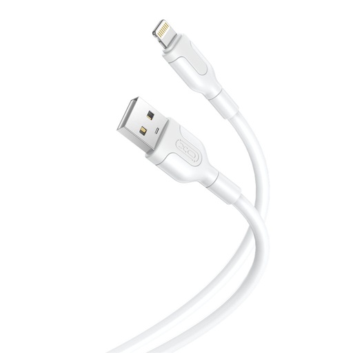 XO NB212 Lightning Datenkabel (Weiß) – 2.1A