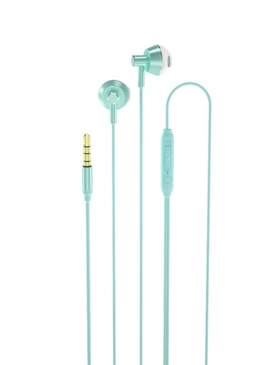 XO EP34 kabelgebunden Kopfhörer, mit Mikrofon, 3,5mm Jack mit Anschluss, grün