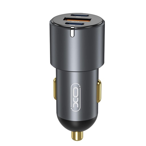 XO CC45 Auto- Schnellladegerät 2 PD + QC 3.0 mit Anschluss, schwarz