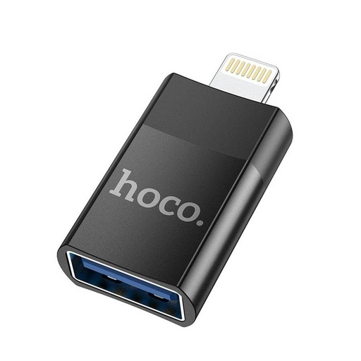 Hoco UA17 Adapter (USB, lightning) OTG Adapter Von Lightning USB-A-ra, schwarz