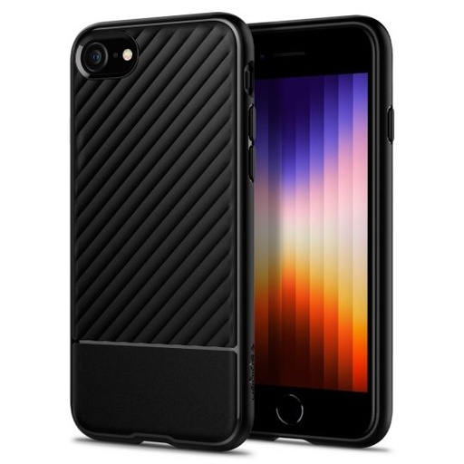 Apple iPhone 7/8/SE 2020/SE 2022 Spigen core armor Premium Backcover (matt schwarz)
