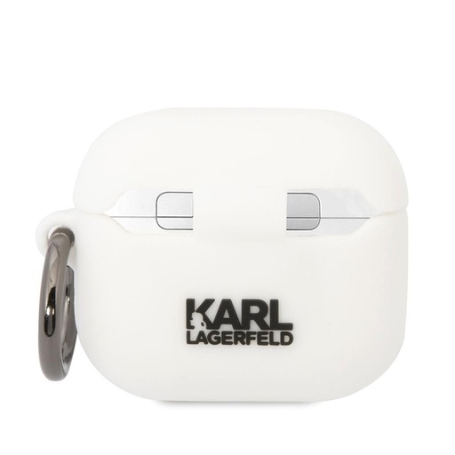 AirPods 3 Karl Lagerfeld & Choupette Hülle (Weiß) – KLACA3SILKCW