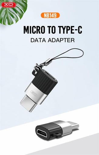 XO NB149-A micro USB–USB-C Adapter adapter (Schwarz)