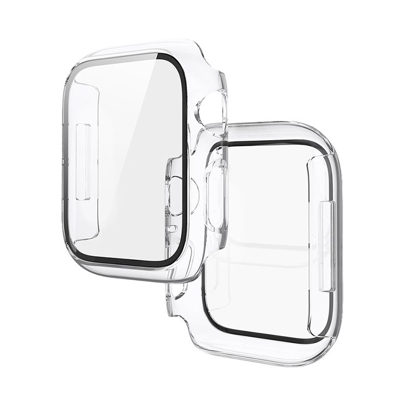 Apple Watch 7/Watch 8 41mm Hoco WS3 Shadow tok beépített üvegfóliával (Átlátszó)