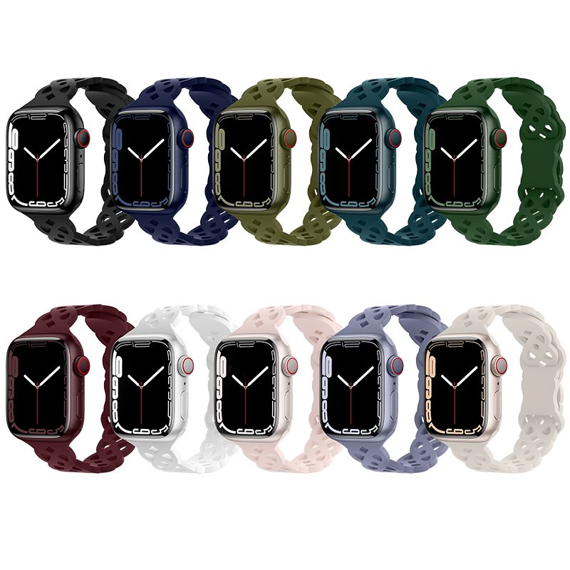 Apple Watch 38 / 40 / 41 mm Hoco WA09 rhombus flexibilis szíj fehér
