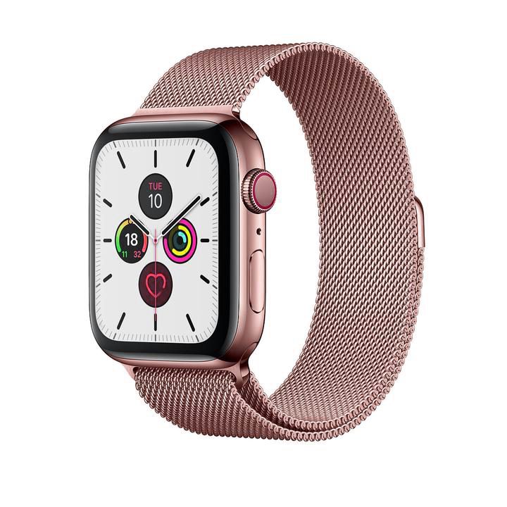 Apple Watch 42 / 44 / 45 / 49 mm Hoco WA03 simple beauty milánói szíj rózsaarany