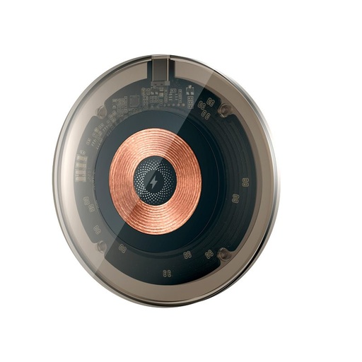 XO WX031 transparent Design Tisch- kabellos Ladegerät (Braun) – 15W