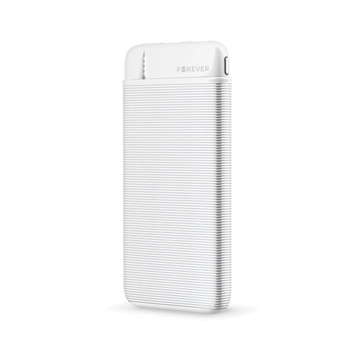 Forever TB 5000mAh mit Kapazität powerbank, microUSB mit Kabel weiß